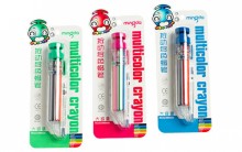 Y卡裝8色按壓式腊筆24p*18=432P