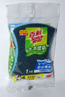 3M天然木漿棉衛浴專用菜瓜布