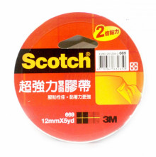 669 超強力雙面膠帶 12mm x 5yd