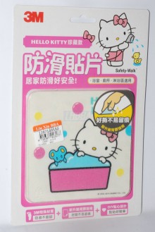 3M防滑貼片 KITTY洗澡款 (6片)