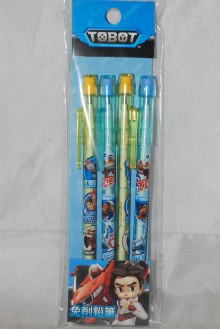 機器戰士4入免削鉛筆