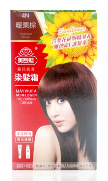 美吾髮葵花亮澤染髮霜4N