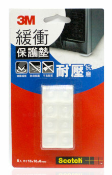 3M緩衝保護墊透明方形16mm