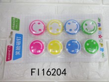 卡裝笑臉磁釘 8入