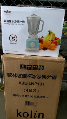 歌林玻璃冰沙果汁機JE-LNP131/4P