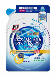奈米樂超濃縮洗衣精補充包淨白消臭-450g/16PE5