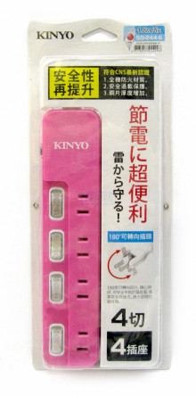 4開4插6呎安全延長線SD-2446