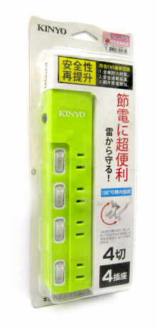4開4插12呎安全延長線