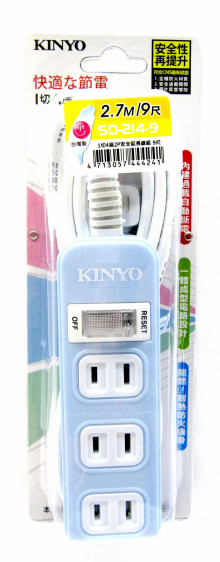 1開4插安全延長線9呎SD-2149