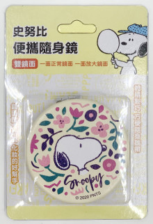 SP圓型方型雙面折疊鏡-花朵.LOVE