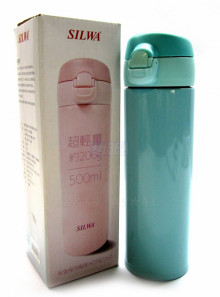 西華羽量316真空彈跳杯500ml-薄荷綠 DSW-FWS500MG