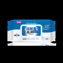 菲力家族超解菌抗菌濕紙巾50抽
