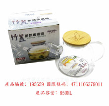 竹蓋耐熱玻璃壺可直火850ML/48P