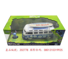 Disney 1:24合金車+莉蘿史迪奇公仔
