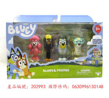 ＃O BLUEY四入人偶組好朋友們