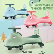 恐龍靠背搖擺車