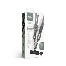 手機編織掛繩8mm/1.7M-軍綠色