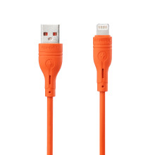 橘-液態軟膠充電傳輸線(IOS)-