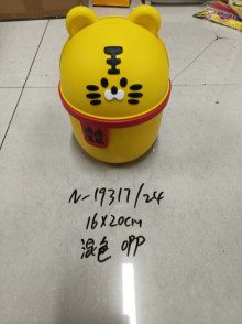 老虎造形收納筒混色