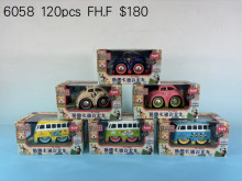 +萌趣回力卡通合金車6058/120P