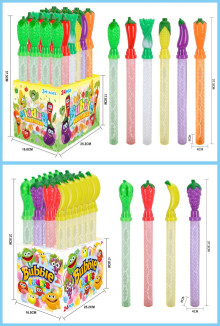 水果/蔬菜10款泡泡棒 24p*6=144P 2款混裝
