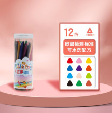 碼 12色彩虹三角蠟筆+桶24p*8=192P