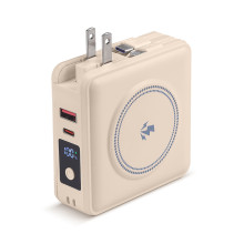 全能旅充行動電源15000mAh-奶茶