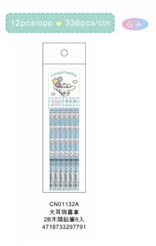 大耳狗喜拿 2B木頭鉛筆6入