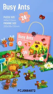 忙碌搬家日24片拼圖 