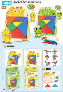 小鹿/鱷魚趣味七巧板2款混裝