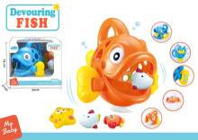 浴室吞吞撈魚(配3只動物)