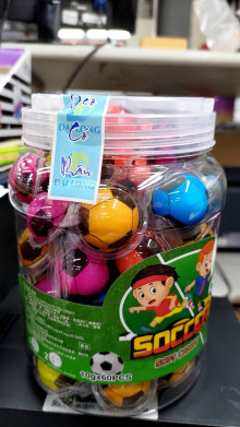 5A60入足球造型夾心軟糖12P