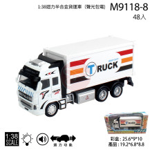 1:38迴力半合金貨運車（聲光包電)/48