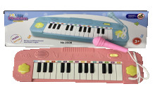 25鍵電子琴+麥克風 藍/粉混裝