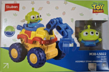 三眼怪爪子車-玩具總動員組裝磨輪工程車24P