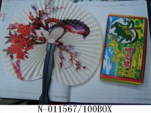 12入盒裝塑柄旅行扇/100P                                                                                                 
