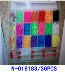 28格PVC盒裝皮筋/36P