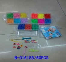 特價-小三層PVC盒裝皮筋60P